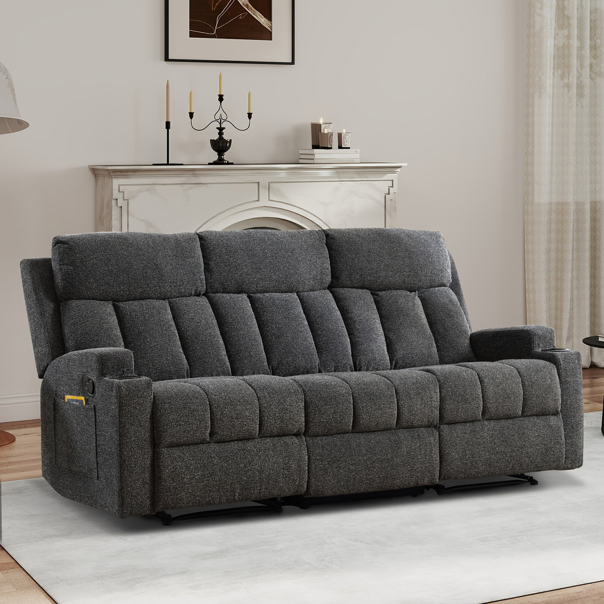 1pc 3pcs manual recliner living room set 1 seater 2 seater 3