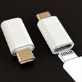 2 pack iphone lightning usb c adapter type c charger