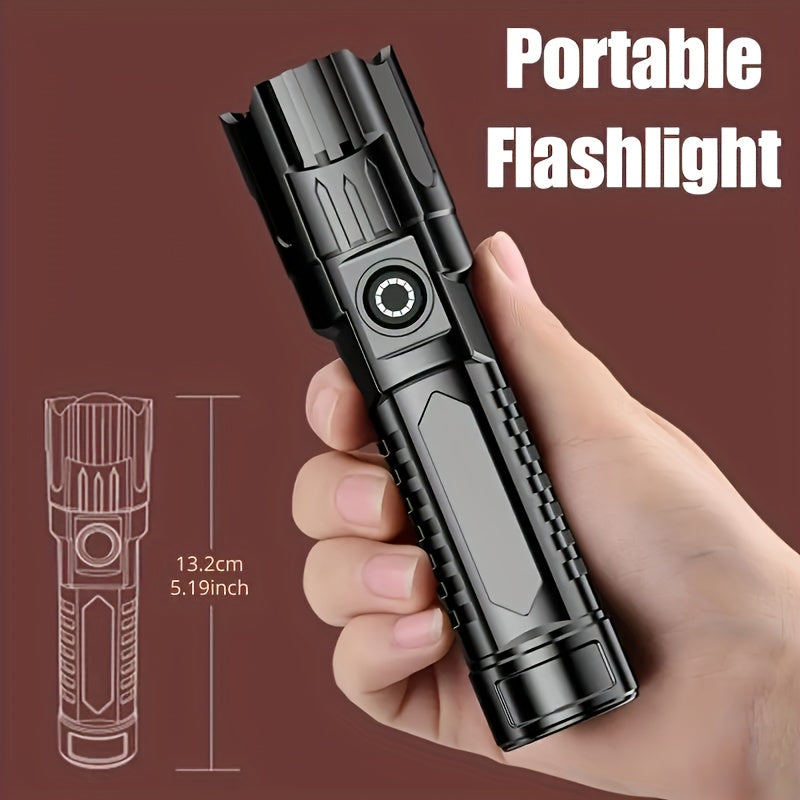 2 high power zoom flashlights outdoor multi functional
