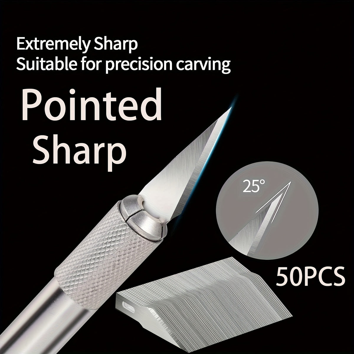 value 51pcs set craft engraving knife 1pc knife rod 50pcs