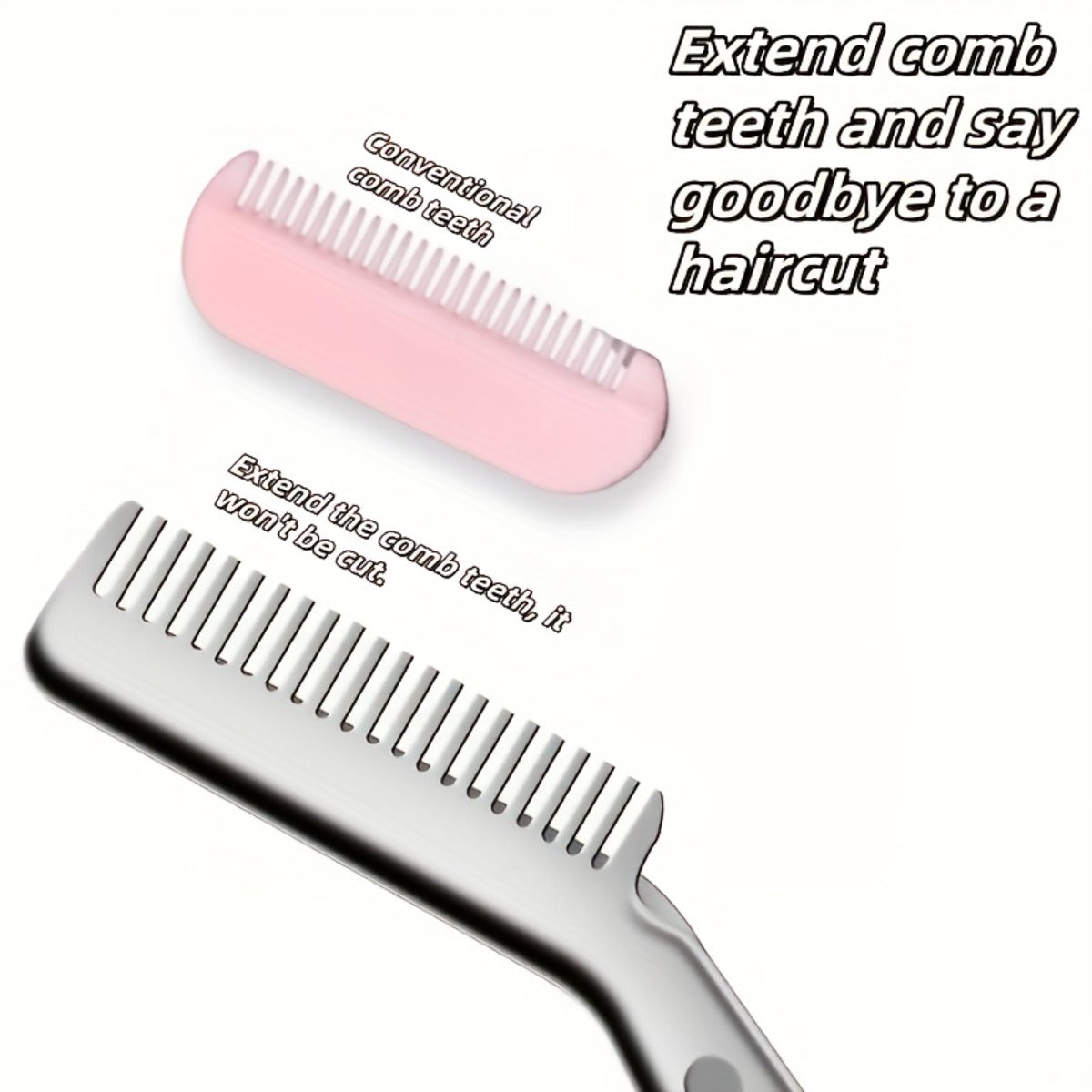 stainless steel   eyebrow scissors built in brow