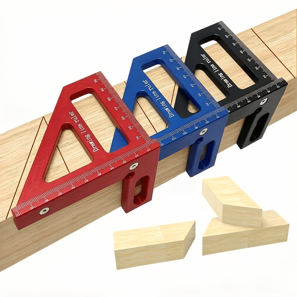 aluminum alloy woodworking square protractor 45 90 degree