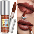 natural shiny sparkle reddish brown lip glaze vibrant colors