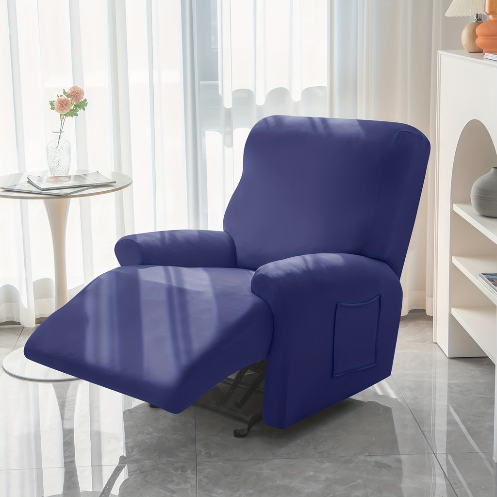 1 2 3 seater fiber fabric recliner sofa cover segmented