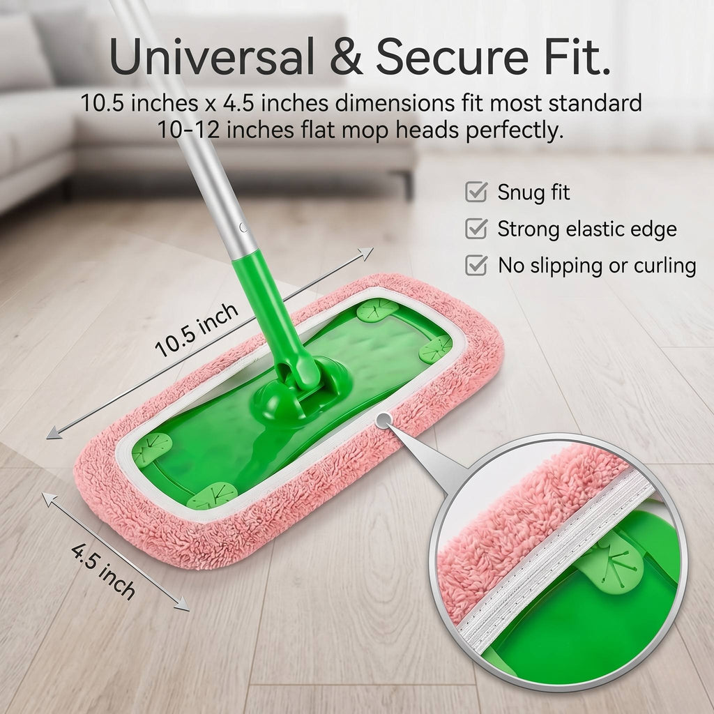 4pcs washable microfiber mop pads