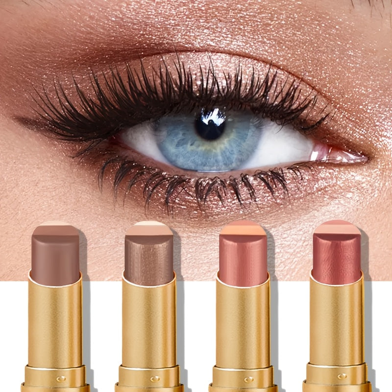 3 color eyeshadow stick waterproof sweatproof natural