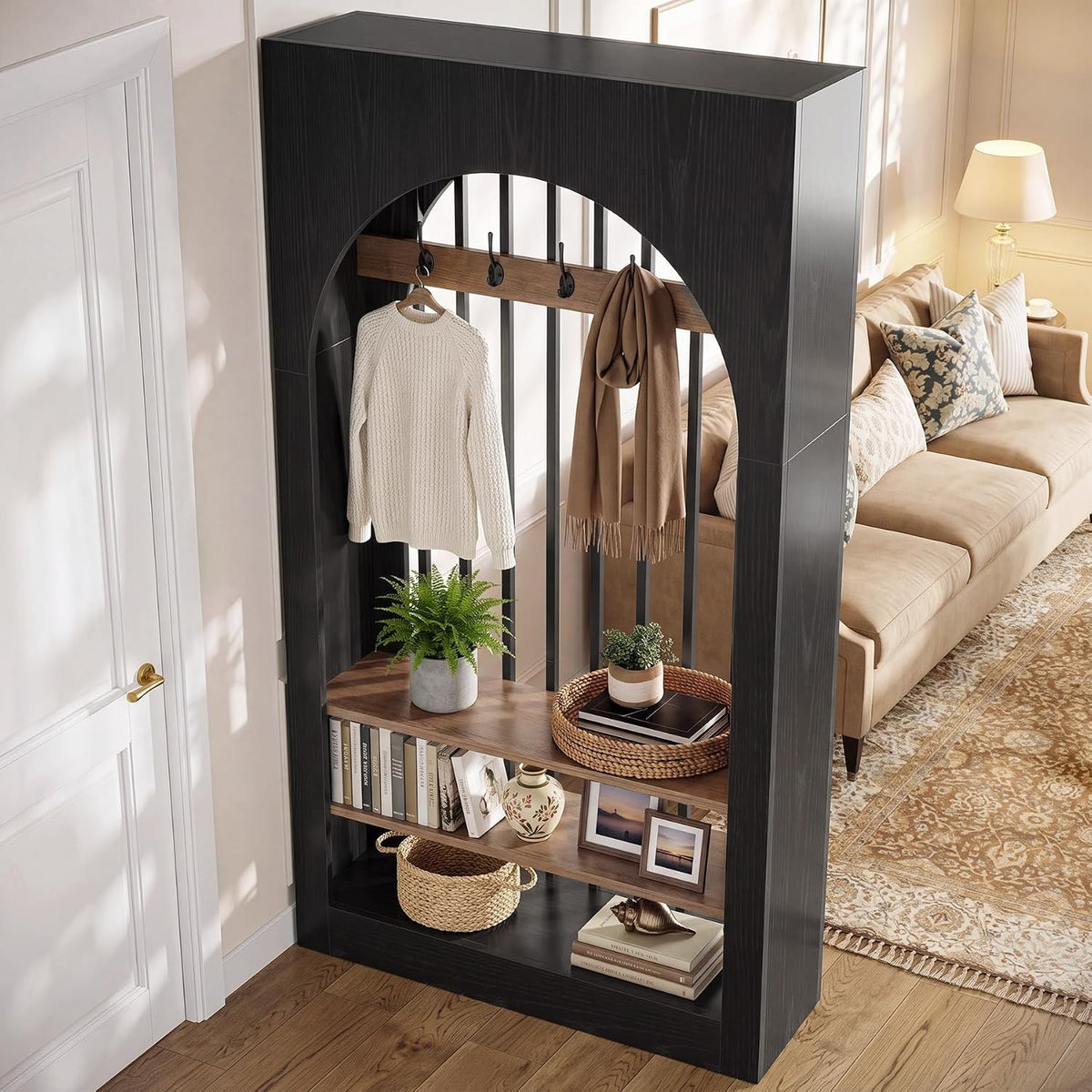 wall room divider 71 arched freestanding wood partition temu