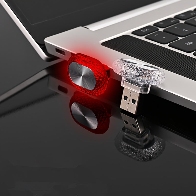 1pc car usb ambient lights mini size led atmosphere lamps