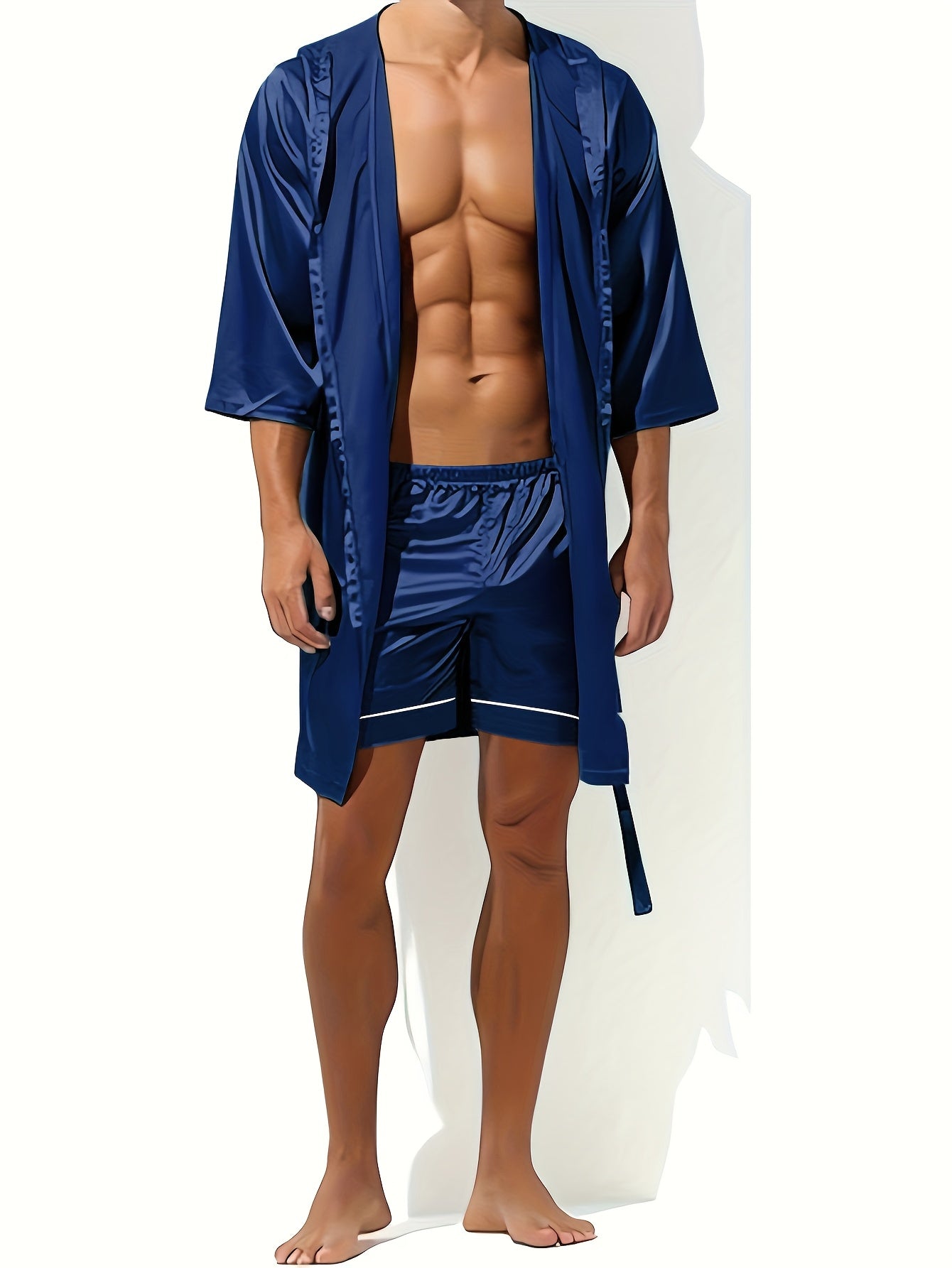 mens robe spring summer autumn winter bathrobe yukata set
