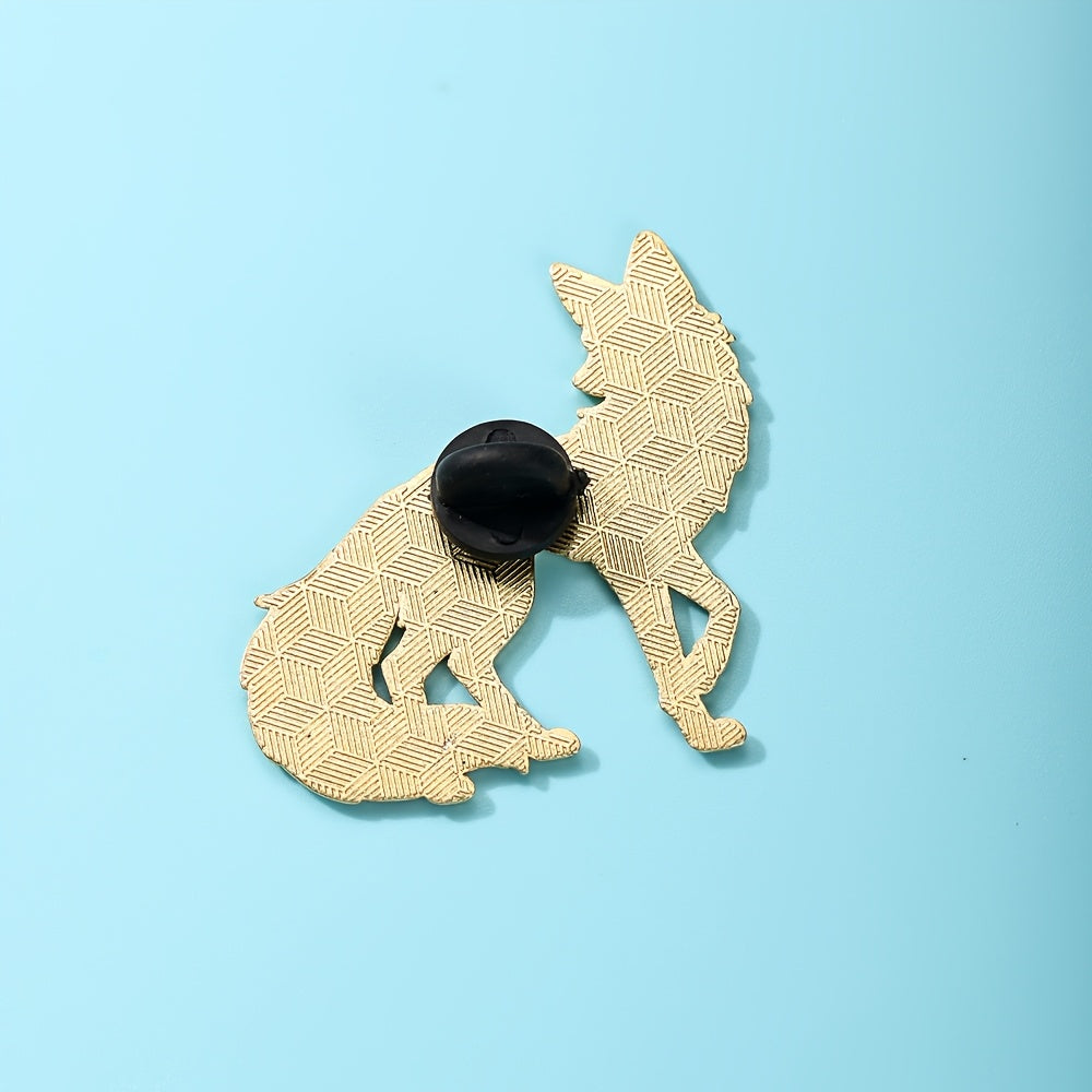 fantasy gradient elegant     fox enamel pin