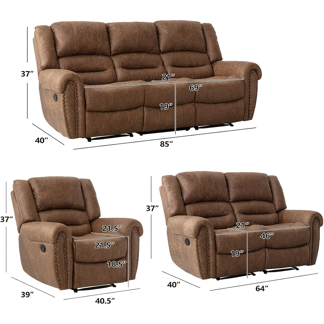 faux leather recliner living room set 1 seater 2 seater 3