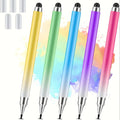 4pcs macaron gradient color capacitive stylus pen 2 in 1