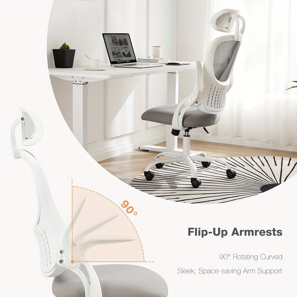 home office desk chair ergonomic high back mesh rolling work