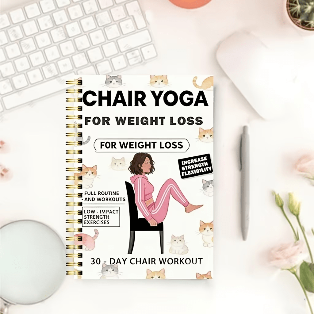 3pcs set tai   seated exercise chair yoga guide books
