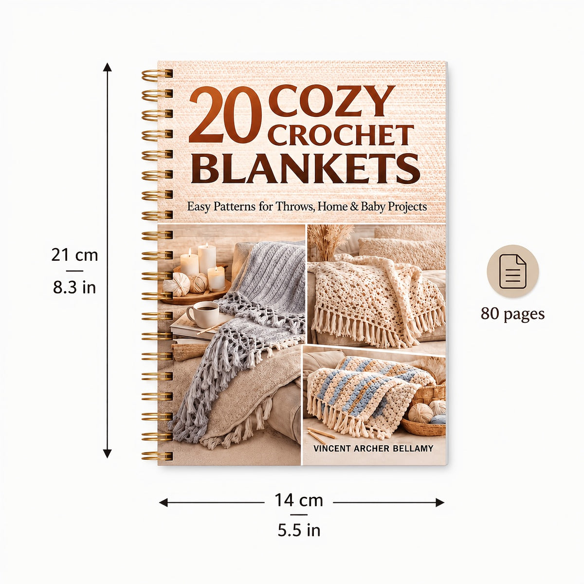 creative crochet notebook a5 handmade project journal