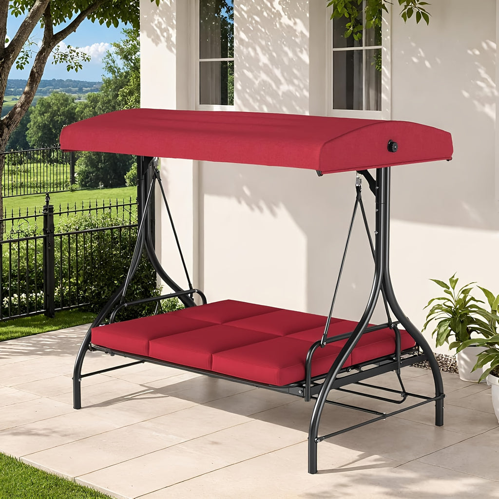 3 person patio porch swing outdoor   swing glider