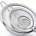 4pcs stainless steel flour sifter set handle   mesh