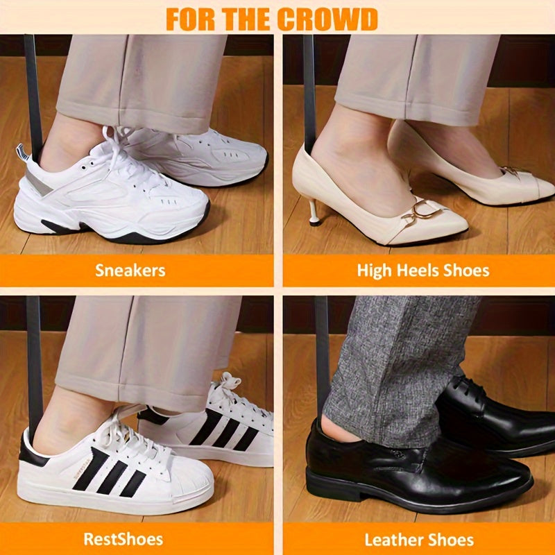 1pc long handled metal shoe horn men women