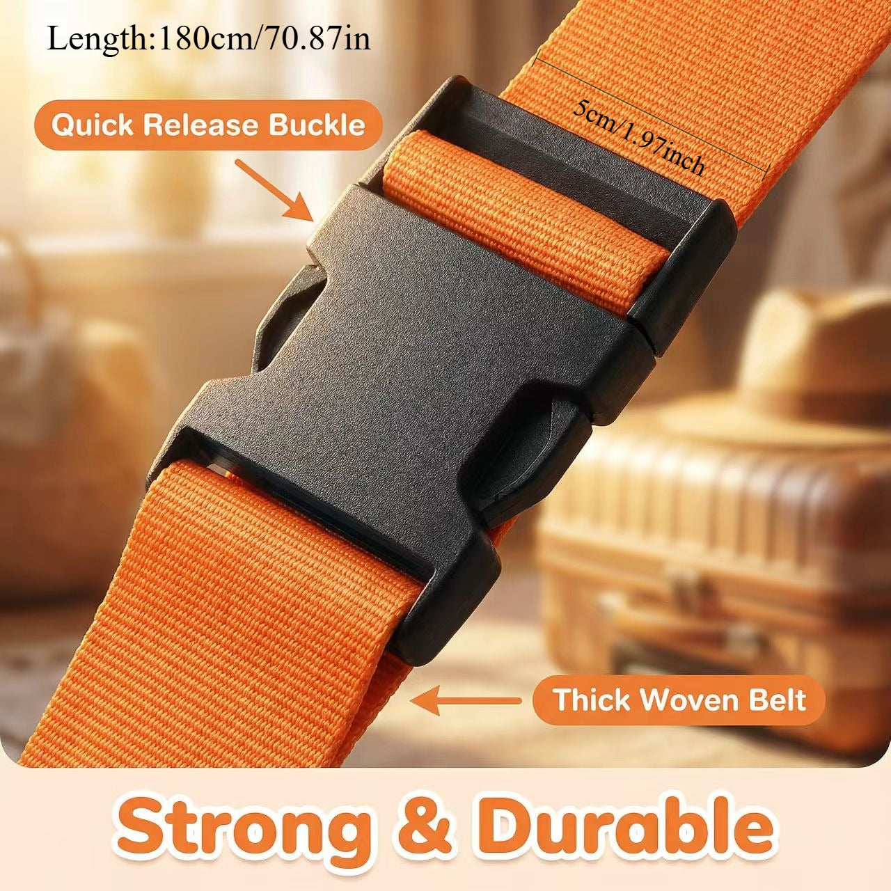 2pcs luggage straps quick release anti theft suitcase belts