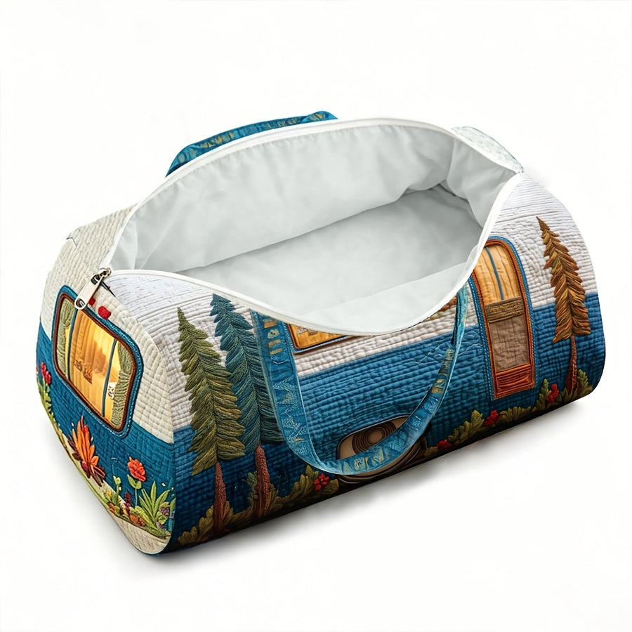 2d flat printing not embroidery   van theme travel bags