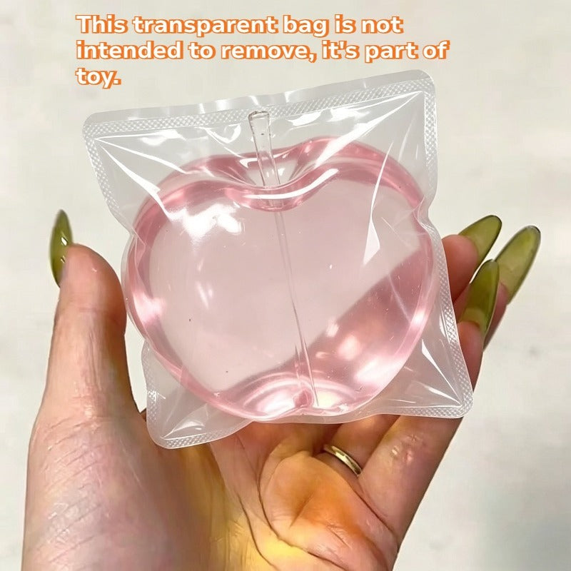new transparent pink   stress toy ultra soft