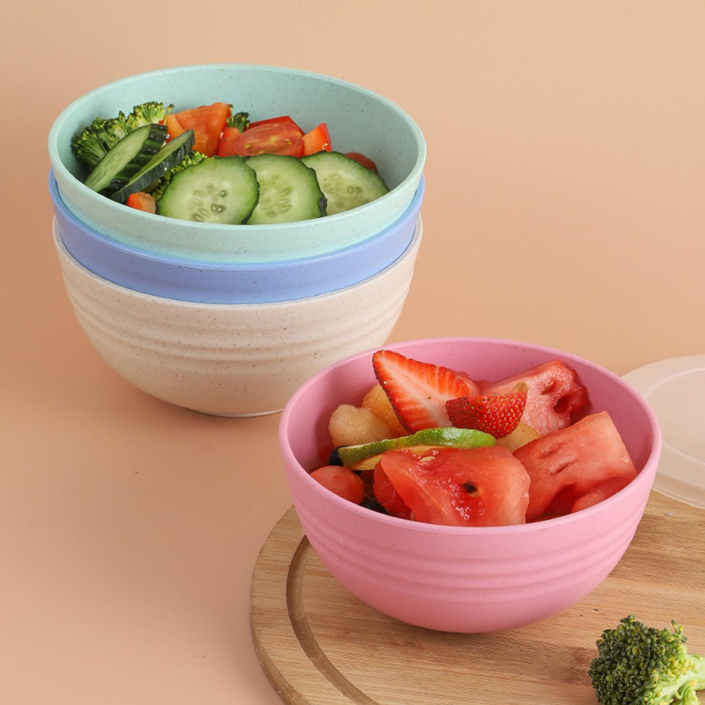4pcs non breakable cereal bowl set 24oz pp plastic bowls