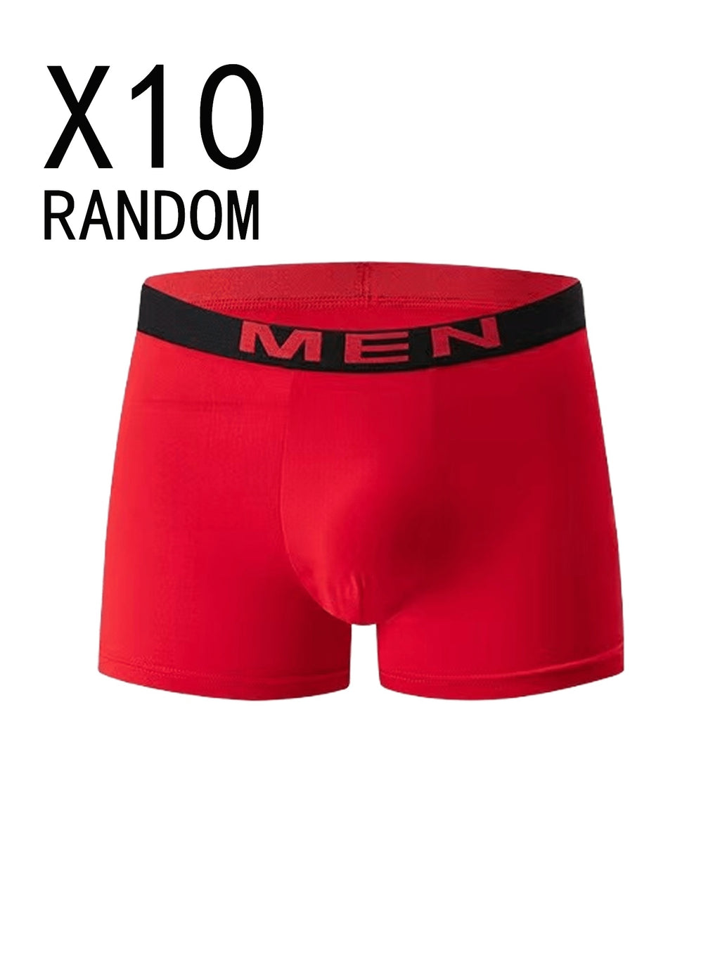 random 10 pcs assorted men     color boxer briefs
