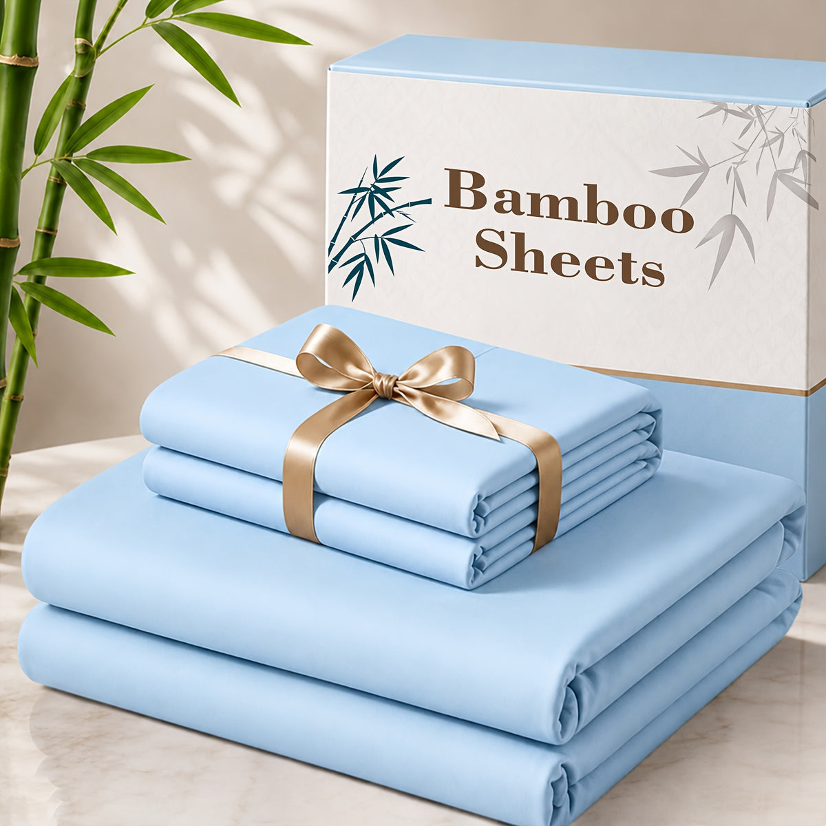 3 4pcs cooling bamboo bed sheet set 3000 tc extra deep