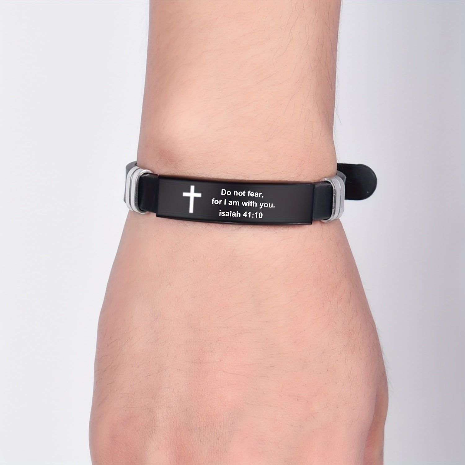 304 304 stainless steel bible bangle bangle bracelet