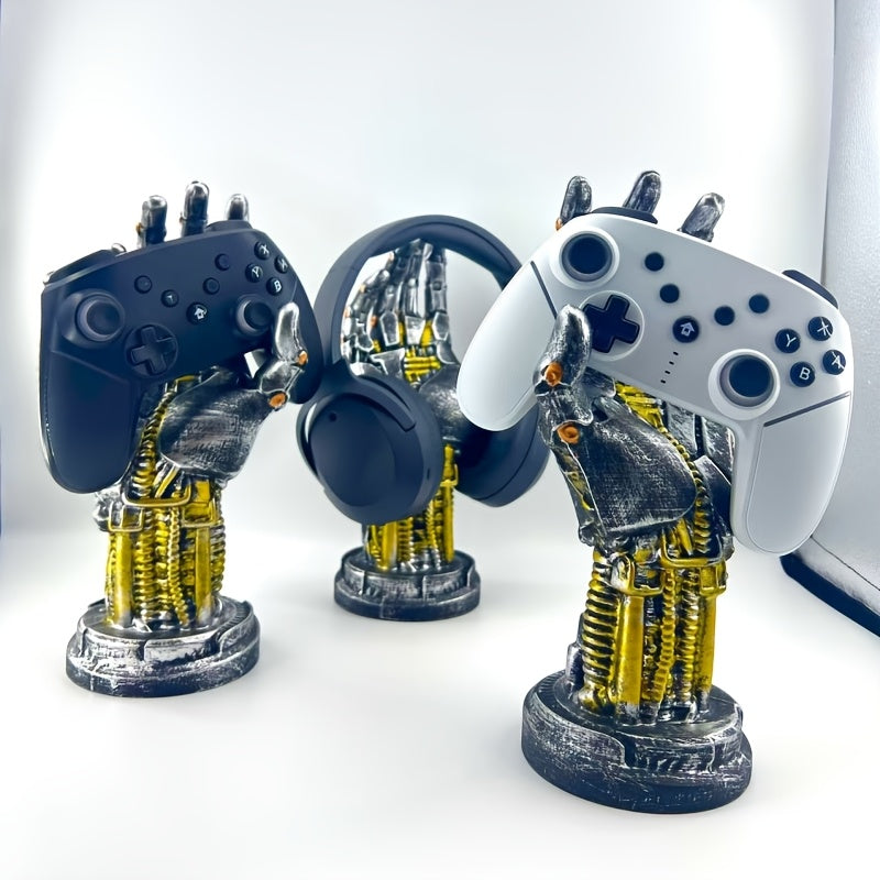 1pc unique   cyberpunk mechanical arm statue futuristic