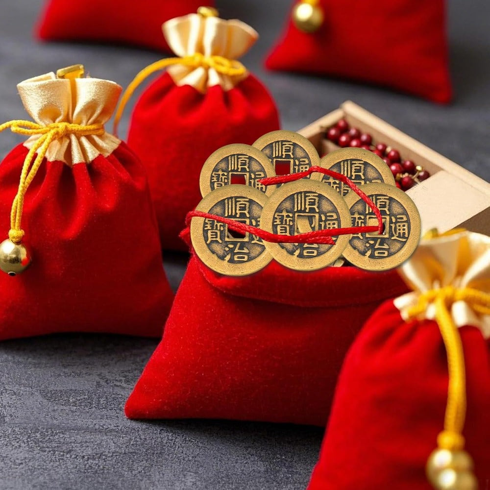 6pcs set thickened five emperors   brass