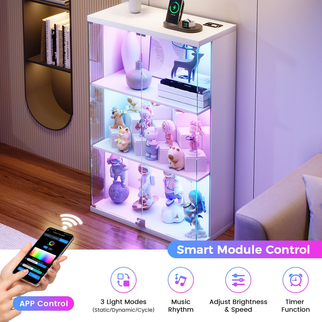 hwb rgb display cabinet glass doors 39 3 tall