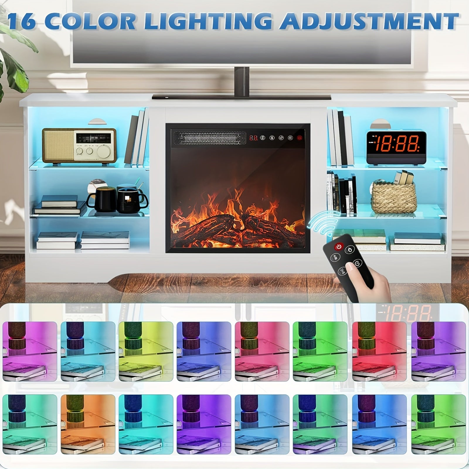 fireplace tv stand 18 inch fireplace modern entertainment