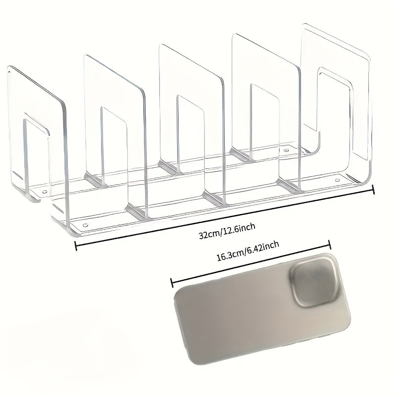 space saving acrylic handbag organizer 4 wallet dividers