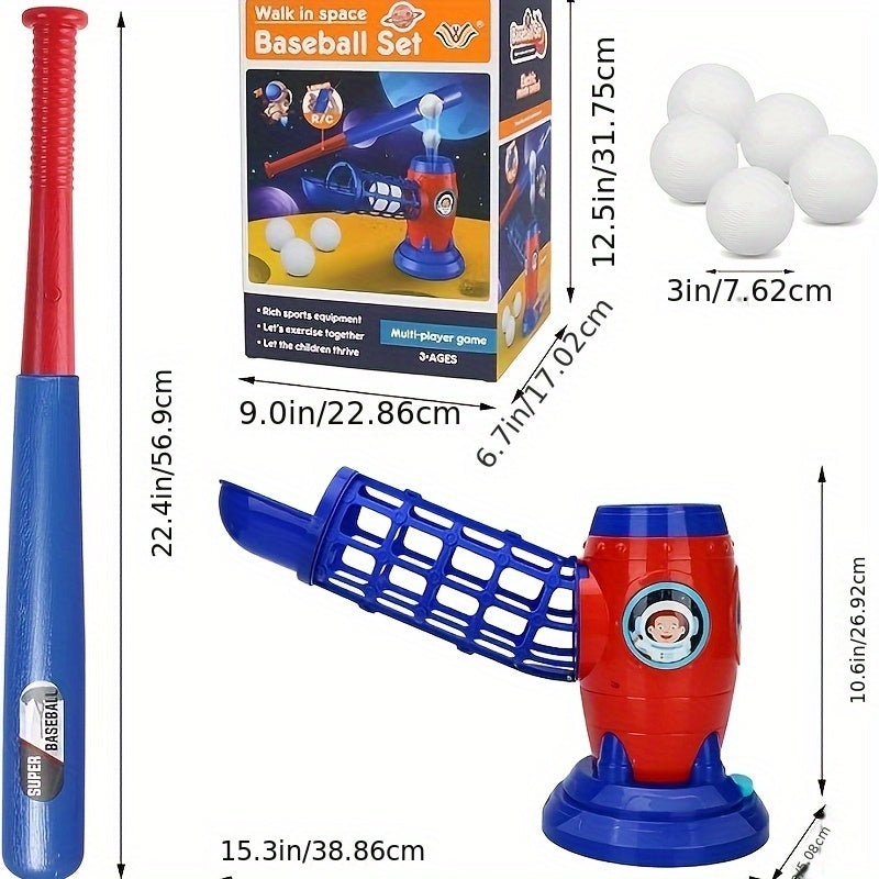 fully automatic childrens baseball machine plastic baseball