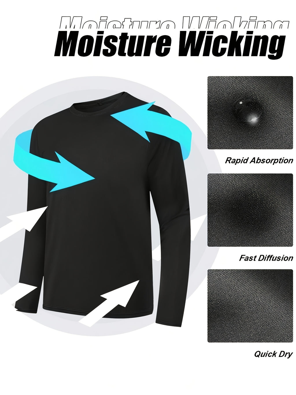 5pcs mens quick drying breathable long sleeve sports t