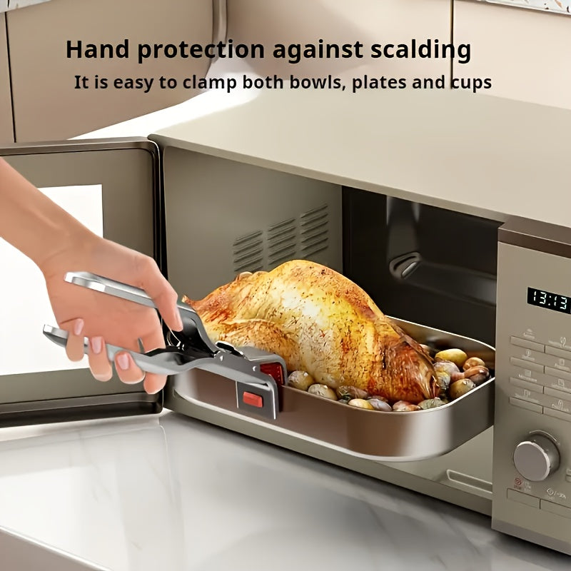 stainless steel anti scalding clip kitchen bowl lifter