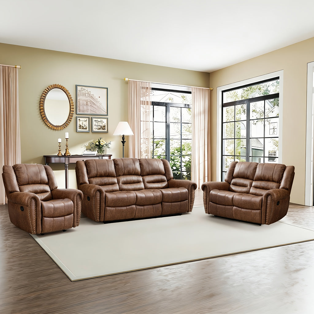 faux leather recliner living room set 1 seater 2 seater 3