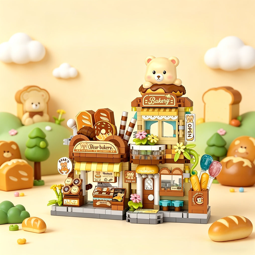 openable panda   building blocks multi style suitable
