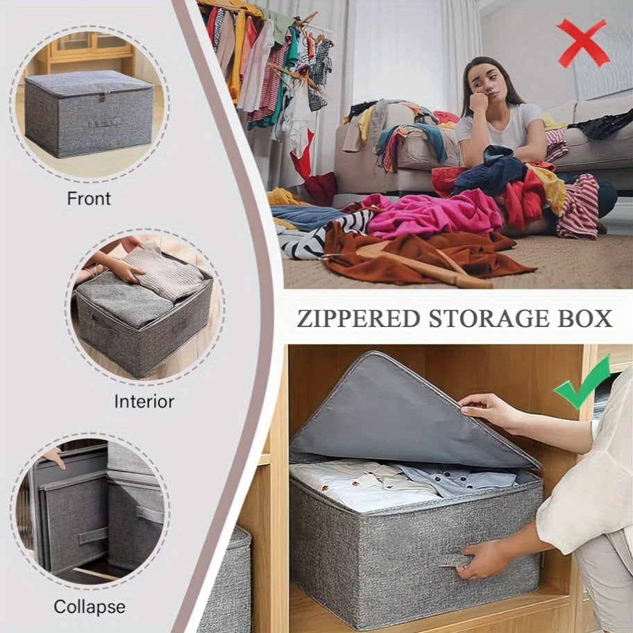 4pcs extra large foldable   storage box waterproof