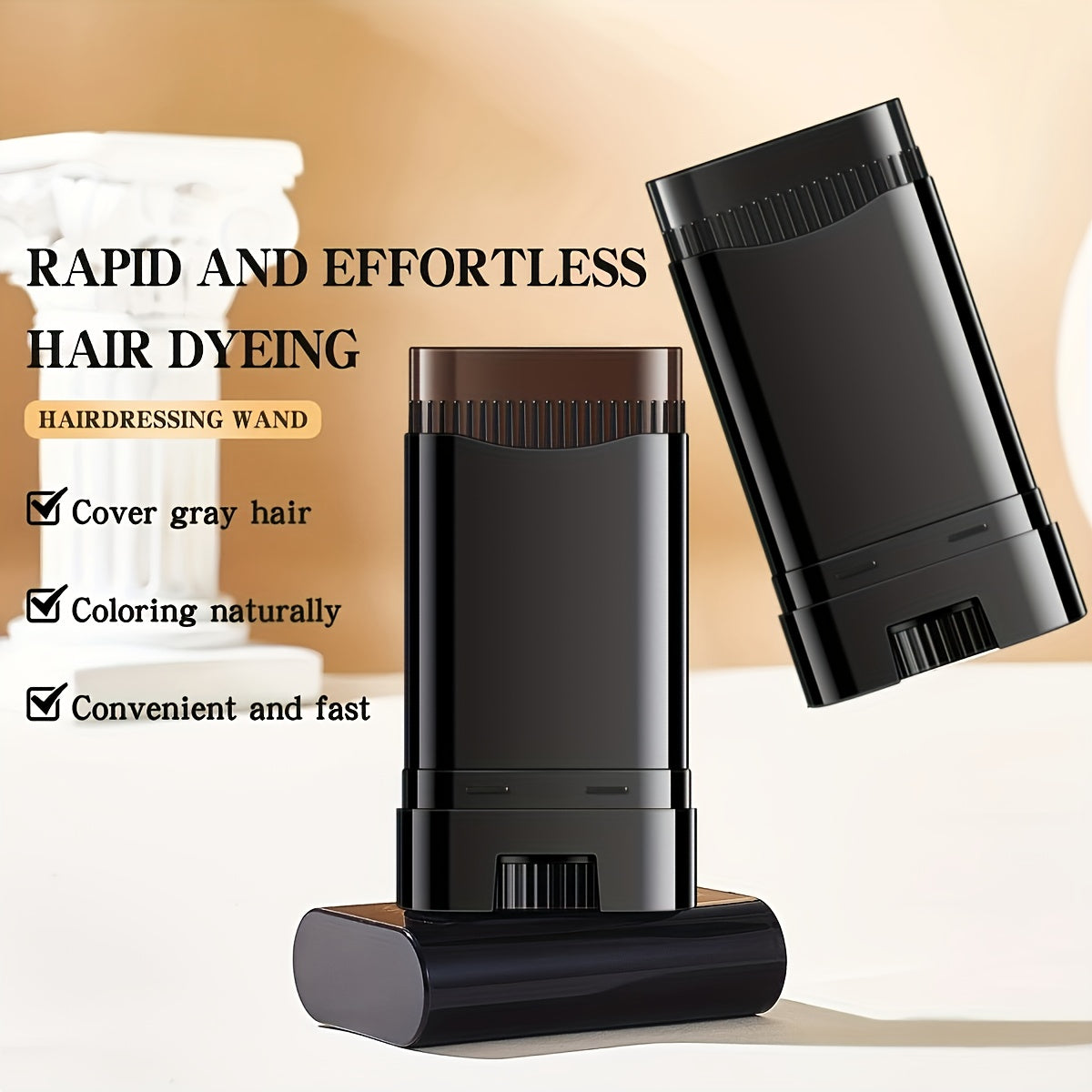 3 in 1 hair color stick comb teeth waterproof sweat proof