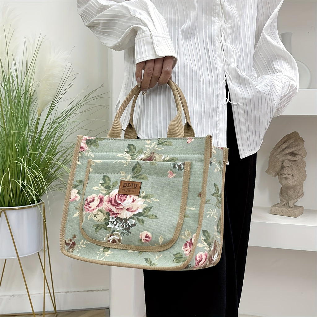 new tote bag made floral print fabric   durable