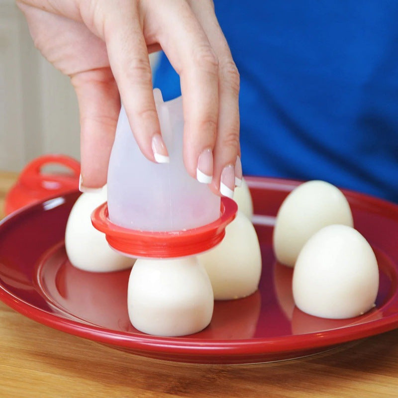 9pcs   egg cooker set silicone shell free non stick