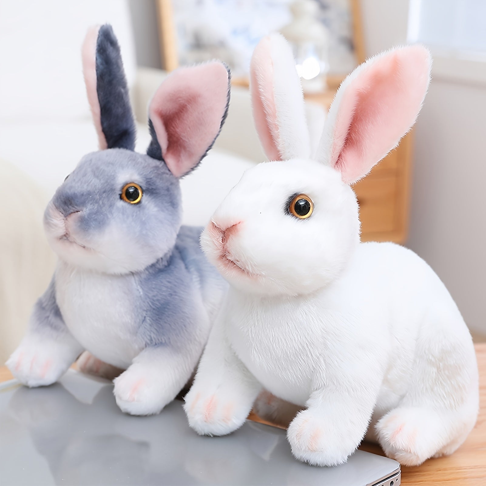 1pc cute simulation rabbit plush toy soft rabbit stuffed
