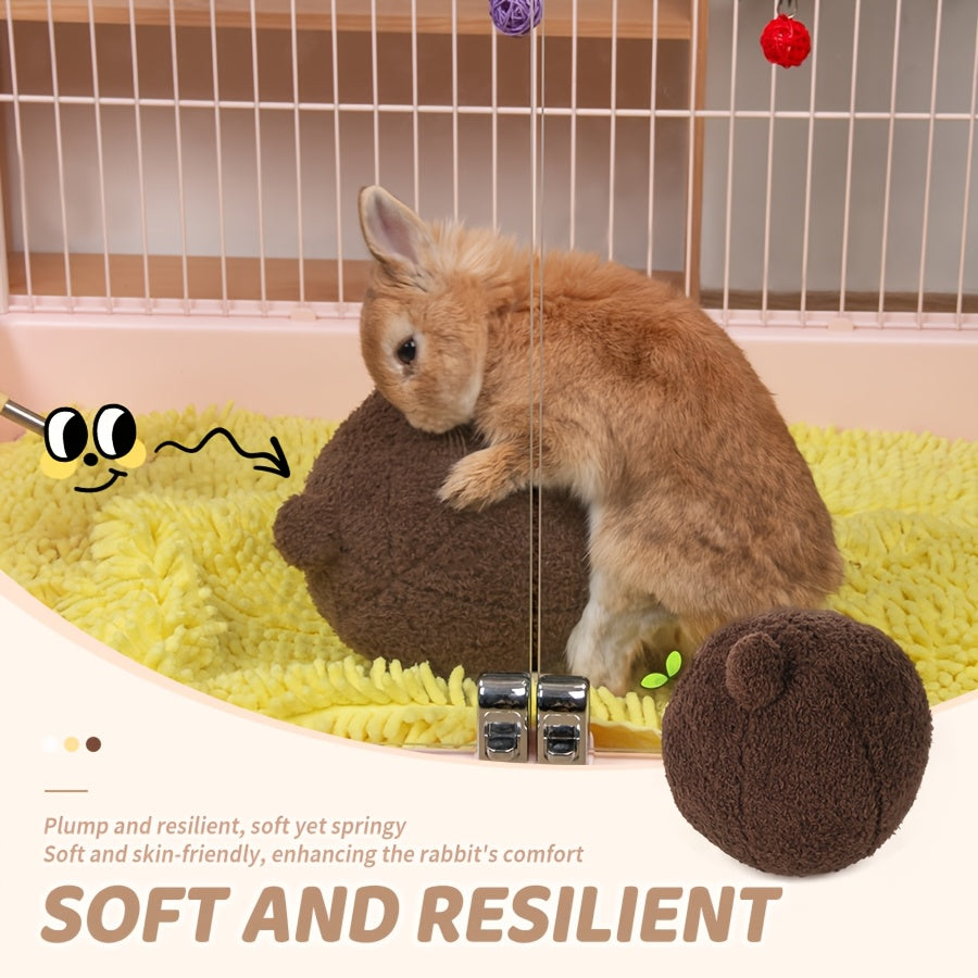 rabbit relax ball nest pillow two color bunny