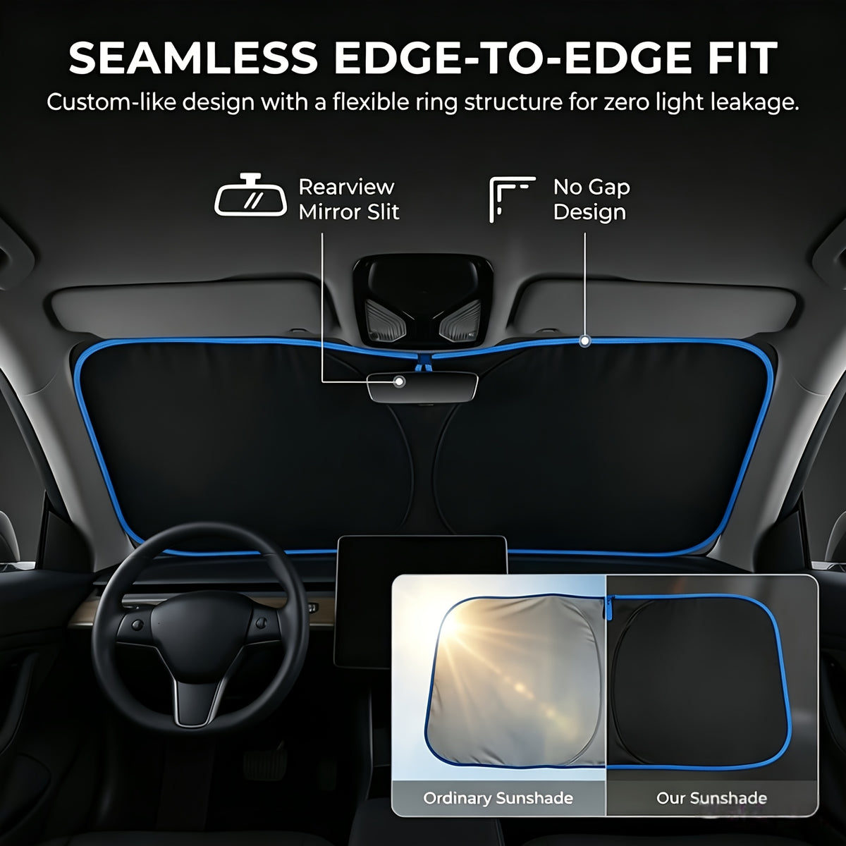 car universal windshield sunshade sunshade storage bag