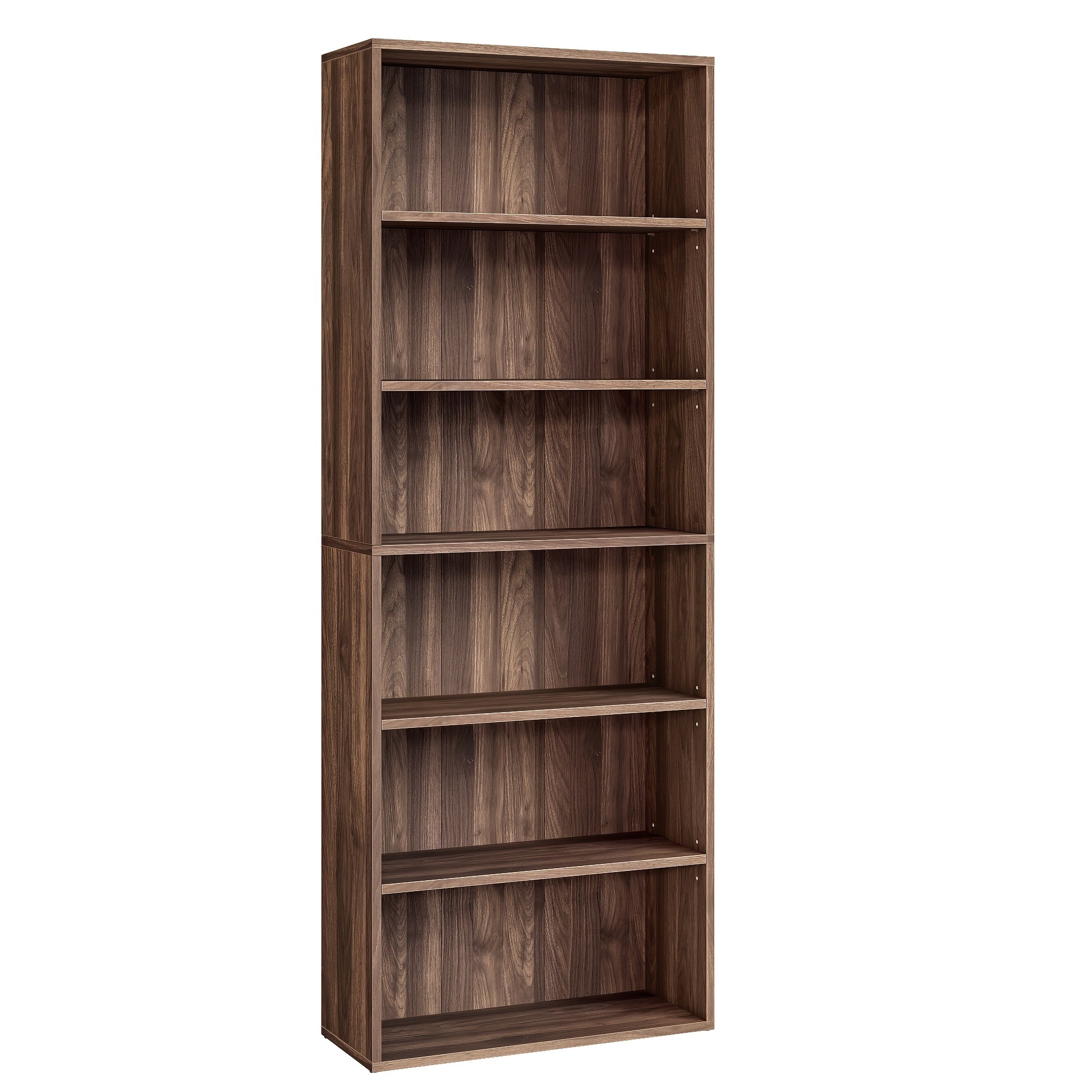 6 tier open bookshelf display space saving bookcase home