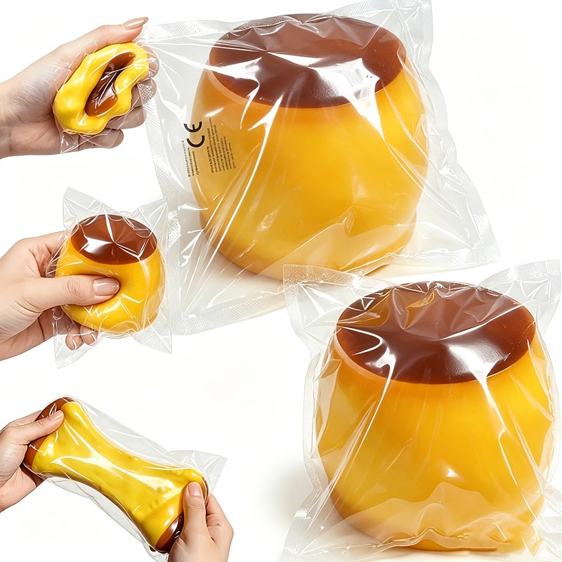 1pc caramel pudding extrusion ball slow   without rebound