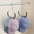 5pcs stainless steel hat hanger organizer non slip round