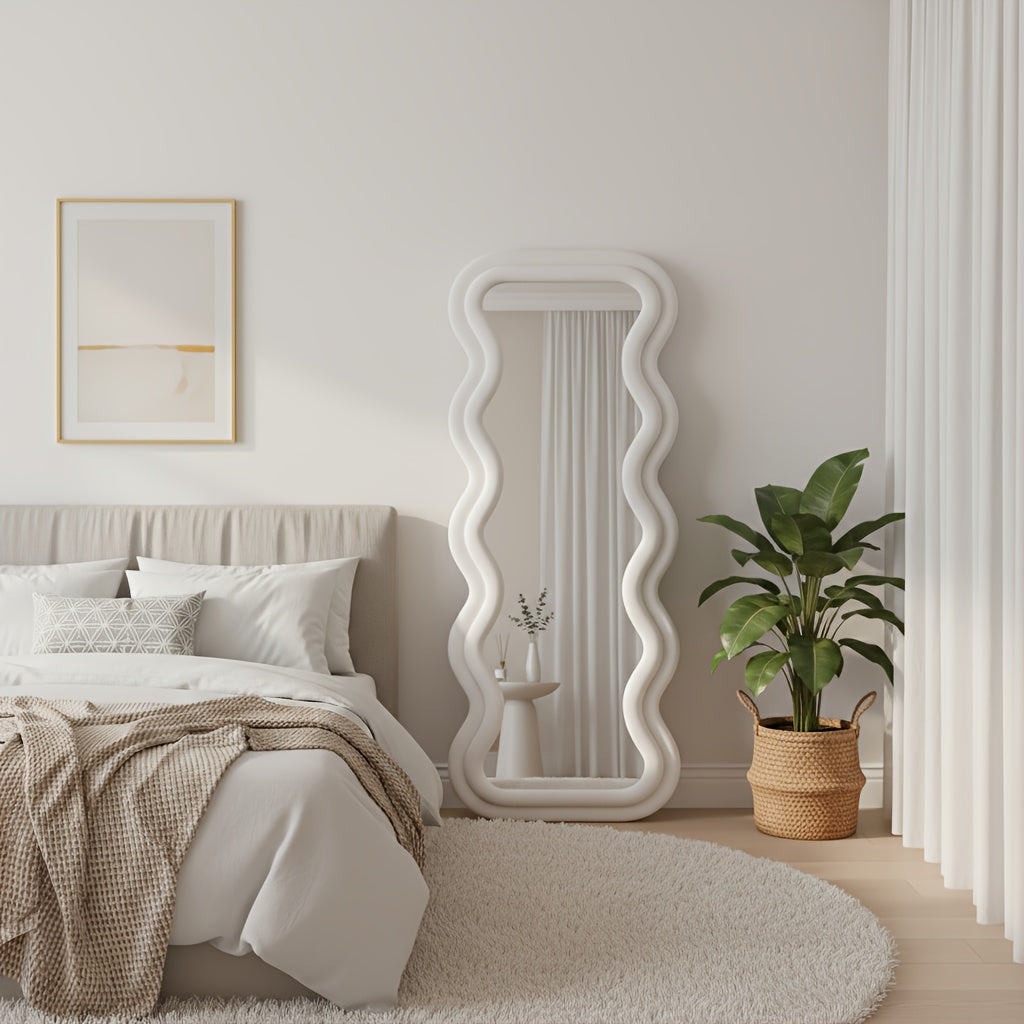 standing mirror suitable nursery   shatterproof